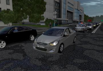 Hyundai Solaris 2012 in Traffic version 1.0 for City Car Driving (v1.5.9, 1.5.9.2)