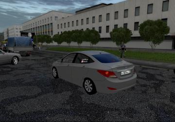 Hyundai Solaris 2012 in Traffic version 1.0 for City Car Driving (v1.5.9, 1.5.9.2)