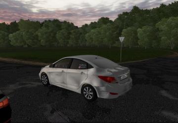 Hyundai Solaris 2012 in Traffic version 1.0 for City Car Driving (v1.5.9, 1.5.9.2)