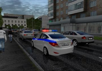Hyundai Solaris 2012 in Traffic version 1.0 for City Car Driving (v1.5.9, 1.5.9.2)