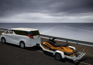 Jetski Trailer by TJ version 05.05.21 for City Car Driving (v1.5.9, 1.5.9.2)