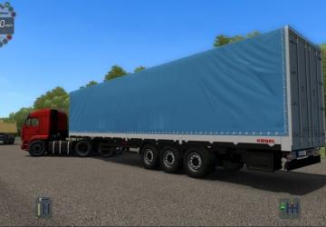 KamAZ 6460 + 3 Trailers version 1.0 for City Car Driving (v1.5.9, 1.5.9.2)