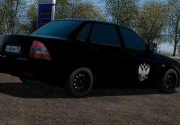 Lada 2170 «Black Edition» version 26.10.2021 for City Car Driving (v1.5.9.2)