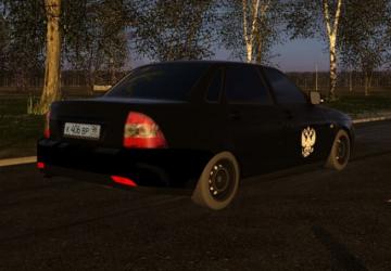 Lada 2170 «Black Edition» version 26.10.2021 for City Car Driving (v1.5.9.2)
