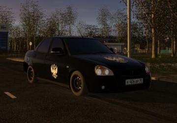 Lada 2170 «Black Edition» version 26.10.2021 for City Car Driving (v1.5.9.2)