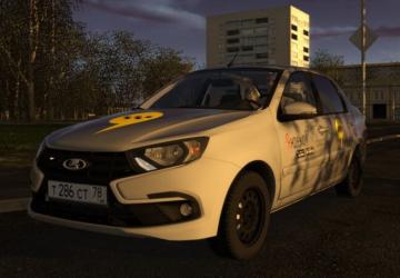 Lada Granta FL 2018 (Yandex Taxi) version 05.01.2022 for City Car Driving (v1.5.9.2)