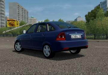 LADA Priora 2172 Hatchback version 01.10.20 for City Car Driving (v1.5.9, 1.5.9.2)