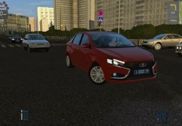 Lada Vesta version 1.0 for City Car Driving (v1.5.8)