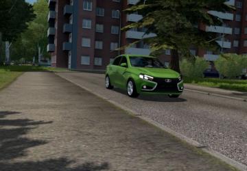 Lada Vesta version 31.08.20 for City Car Driving (v1.6.0.0)