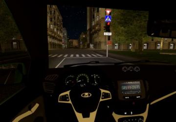 Lada Vesta version 31.08.20 for City Car Driving (v1.6.0.0)