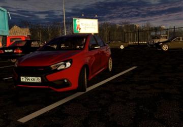Lada Vesta Sport 1.8 By Heisenberg version 18.12.2021 for City Car Driving (v1.5.9.2)