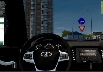Lada XRay version 05.04.21 for City Car Driving (v1.5.8 - 1.5.9.2)