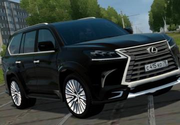 Lexus LX570 2016 Black Version version 22.01.2022 for City Car Driving (v1.5.9.2)
