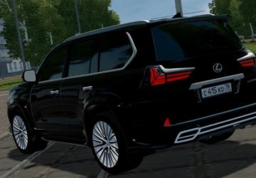 Lexus LX570 2016 Black Version version 22.01.2022 for City Car Driving (v1.5.9.2)