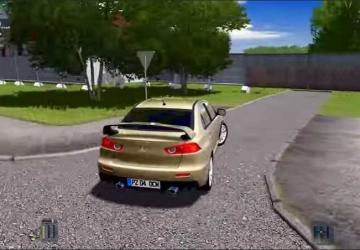 Mitsubishi Lancer Evolution X 2.0 GSR 2008 v29.04.21 for City Car Driving (v1.5.9, 1.5.9.2)