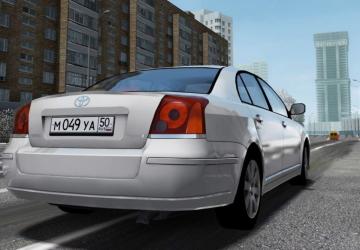 Toyota Avensis version 2.0 for City Car Driving (v1.5.9.2)