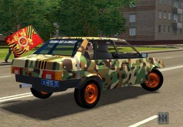 VAZ 21099 Victory Day version 09.05.20 for City Car Driving (v1.5.8 - 1.5.9.2)