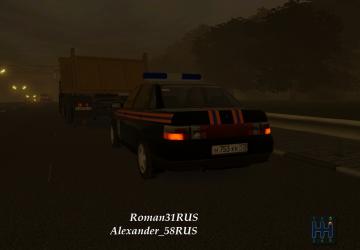 VAZ-2110 EMERCOM version 07.04.21 for City Car Driving (v1.5.9, 1.5.9.2)