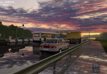 VAZ-2110 EMERCOM version 07.04.21 for City Car Driving (v1.5.9, 1.5.9.2)