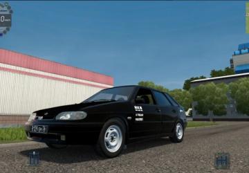 VAZ 2114 Black Astra Tuning version 06.07.20 for City Car Driving (v1.5.9, 1.5.9.2)