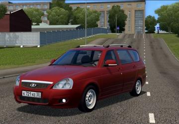 VAZ 2171 Priora Wagon version 01.05.21 for City Car Driving (v1.5.9, 1.5.9.2)
