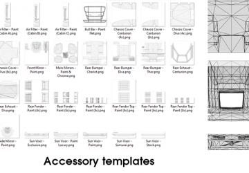 Large Template Pack for Stock Trucks and Trailers v2.2 for Euro Truck Simulator 2 (v1.32.x, - 1.41.x)