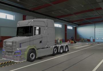 Example Skin Scania NG Tcab version 1.0 for Euro Truck Simulator 2 (v1.40.x)