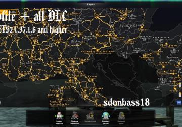 Profile + all DLC version 1.0 for Euro Truck Simulator 2 (v1.37.x, 1.38.x)