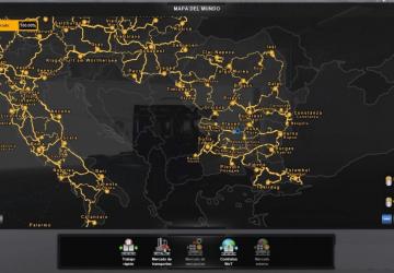Save with 100% Explored Map + DLC version 1.0 for Euro Truck Simulator 2 (v1.36.x, - 1.40.x)