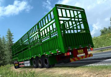 13.5 Meter High Bar Trailer version 1.0 for Euro Truck Simulator 2 (v1.32.x, 1.33.x)