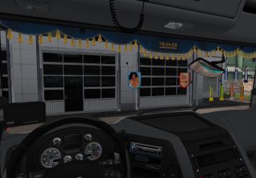 2 Pennants with Girls version 1.1 for Euro Truck Simulator 2 (v1.35.x, 1.36.x)