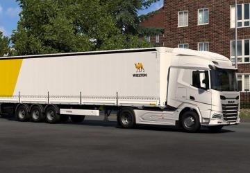 3800 mm FT chassis for DAF XF 2021 version 1.0 for Euro Truck Simulator 2 (v1.54.x)