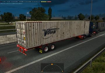 53' Foot Containers in Traffic version 1.0 for Euro Truck Simulator 2 (v1.35.x)