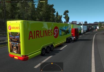 Aero Dynamic trailers in traffic version 1.0 for Euro Truck Simulator 2 (v1.35.x, 1.36.x)