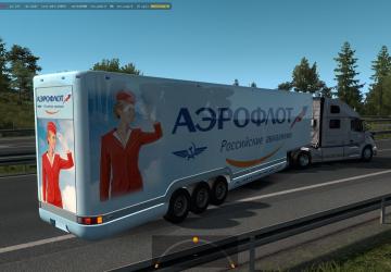 Aero Dynamic trailers in traffic version 1.0 for Euro Truck Simulator 2 (v1.35.x, 1.36.x)