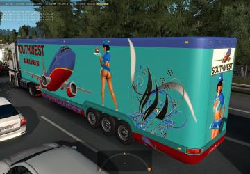 Aero Dynamic trailers in traffic version 1.0 for Euro Truck Simulator 2 (v1.35.x, 1.36.x)