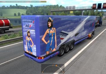 Aero Dynamic trailers in traffic version 1.0 for Euro Truck Simulator 2 (v1.35.x, 1.36.x)