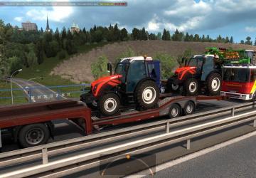 Agricultural trailers pack in traffic version 1.0 for Euro Truck Simulator 2 (v1.35.x)