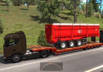 Agricultural trailers pack in traffic version 1.0 for Euro Truck Simulator 2 (v1.35.x)