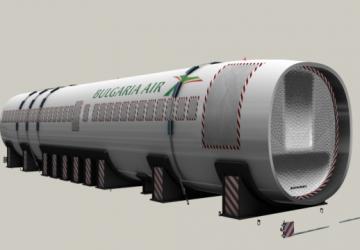 Airbus A319 Fuselage version 2.0 for Euro Truck Simulator 2 (v1.44.x, 1.45.x)