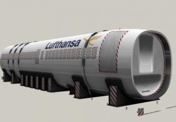 Airbus A319 Fuselage version 1.0 for Euro Truck Simulator 2 (v1.32.x, 1.33.x)