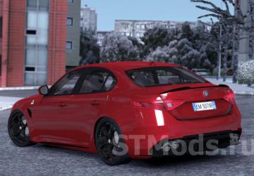 Alfa Romeo Giulia version 2.3.3 for Euro Truck Simulator 2 (v1.51.x, - 1.55.x)