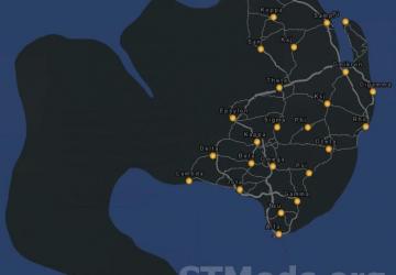Alfaomega map version 1.5.1 for Euro Truck Simulator 2 (v1.48.x)