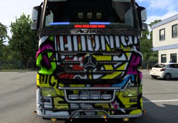 Angel Eyes for Mercedes Actros MP3 version 1.0 for Euro Truck Simulator 2 (v1.43.x)