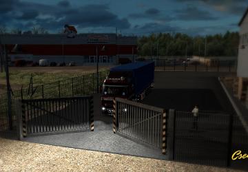 Animated gates in companies version 4.0 for Euro Truck Simulator 2 (v1.43.x)