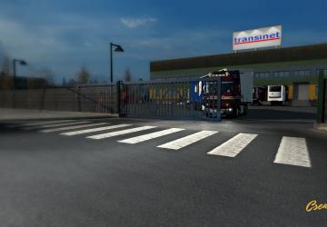 Animated gates in companies version 4.3 for Euro Truck Simulator 2 (v1.46)