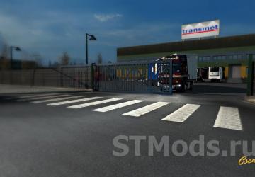 Animated gates in companies version 4.4 for Euro Truck Simulator 2 (v1.49)
