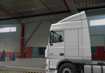Animated Curtain for DAF XF 105/DAF Euro 6 v1.1 for Euro Truck Simulator 2 (v1.40.x, - 1.43.x)