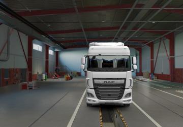 Animated Curtain for DAF XF 105/DAF Euro 6 v1.1 for Euro Truck Simulator 2 (v1.40.x, - 1.43.x)
