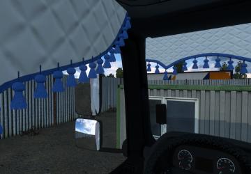 Animated Curtain for Kamaz-5490/65206 version 1.0 for Euro Truck Simulator 2 (v1.41.x)